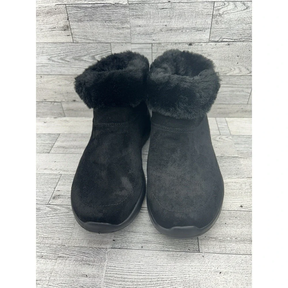 Skechers On The Go Gen 5 Goga Mat 144014W Black Suede‎ Ankle Boots Women Size 7W